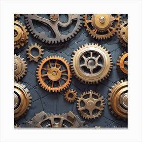 Steampunk Background 9 Canvas Print