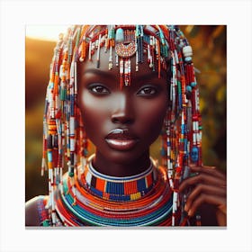 African Beauty 1 Canvas Print