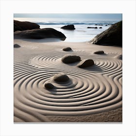 Zen Sand Art Canvas Print