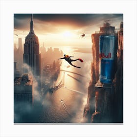 Red Bull Cliff Diving1 Canvas Print