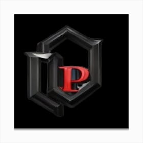 P Logo Canvas Print