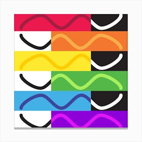 Rainbow Stripes Canvas Print