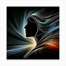 Abstract Woman'S Head 1 Canvas Print