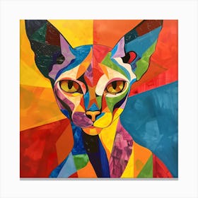 Kisha2849 Picasso Style Hairless Cat No Negative Space Full Pag F27288e4 623b 41fd 9df2 5dea69273b3d Canvas Print