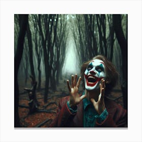 Joker In The Woods 17 Canvas Print