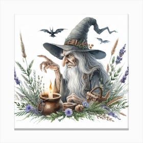 The Old Witch 3 Canvas Print