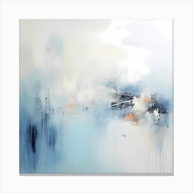 Azure Whispers: Serenity Strokes Canvas Print