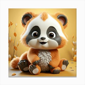 Red Panda 8 Canvas Print