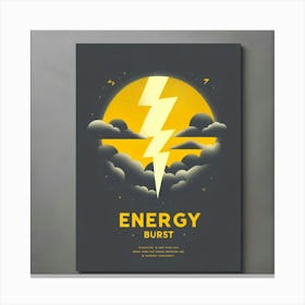 Energy Burst Poster Canvas Print