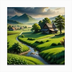 Landscape Painting 7 Canvas Print
