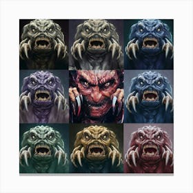Monsters Canvas Print