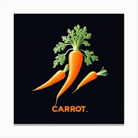 Carrot Logo 11 Canvas Print