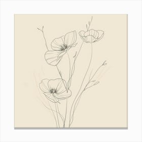 Poppies 63 Canvas Print