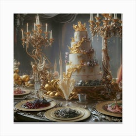 'The Wedding Cake' Canvas Print