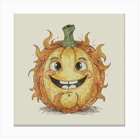 Halloween Pumpkin Canvas Print