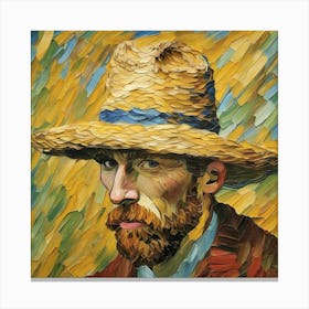 Van Gogh straw hat inspiration 3 Canvas Print