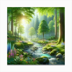 Beautiful Forest 5 Canvas Print