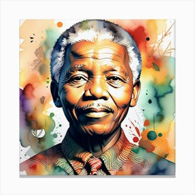 Nelson Mandela 29 Canvas Print