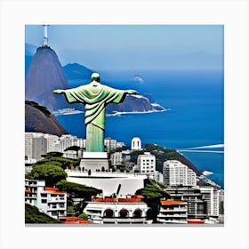 Christ The Redeemer Statue In Rio Canvas Print