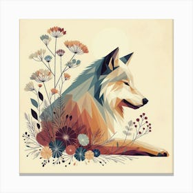 A peaceful wolf 3 Canvas Print