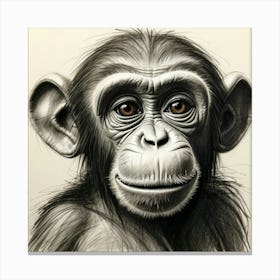 Chimpanzee 6 Canvas Print