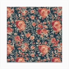 Fabrics With Floral Pattern Background 855415581 Canvas Print