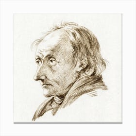 Bust Of Man, Jean Bernard Canvas Print