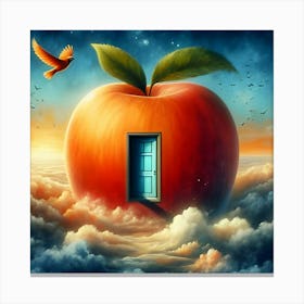 Apple, Surrealist Painting 7 Canvas Print