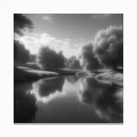Black And White Infrared Photo Canvas Print