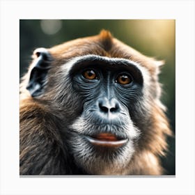 Chimpanzee Portrait 11 Canvas Print