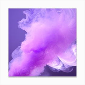 Purple Smoke Canvas Print