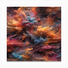 Colorful Color Splash Canvas Print