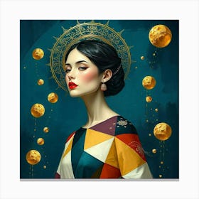 Golden Goddess Canvas Print