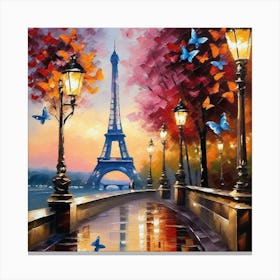 Paris At Night 4 Canvas Print