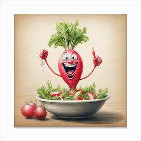 Radish Salad 1 Canvas Print