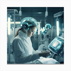 Futuristic Medical Concept Canvas Print