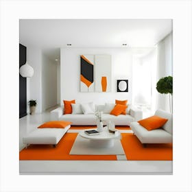 Modern Living Room Canvas Print