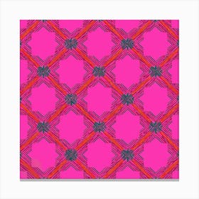 Pink Polka Dots Canvas Print