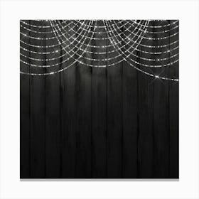 Spider Web On Wood Background Leinwandbild