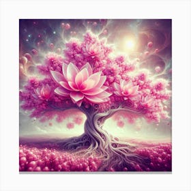 Lotus Tree Canvas Print