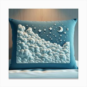 Clouds And Stars Canvas Print