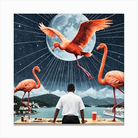 Flamingos 21 Canvas Print