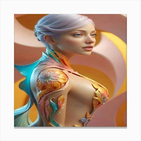 Beautiful Woman Canvas Print