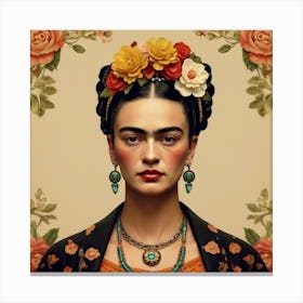 Default Default Vintage Frida Kahlo For Defferent Seasons Aest 0 Canvas Print