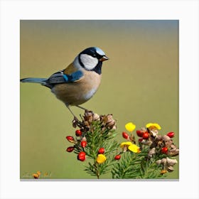 Blue Tit 42 Canvas Print