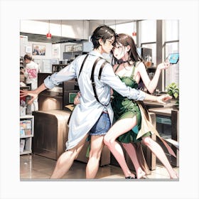 Haruto and Saki Canvas Print