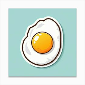 Egg Sticker Canvas Print