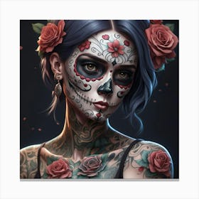 Sugar skull 1 Canvas Print