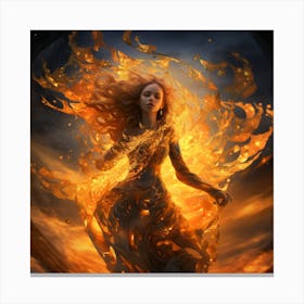 Fire And Ice 3 Canvas Print