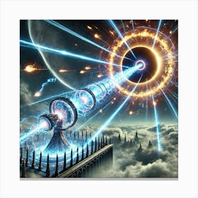 Eclipse Flare Massive Wave Directed Canvas Print